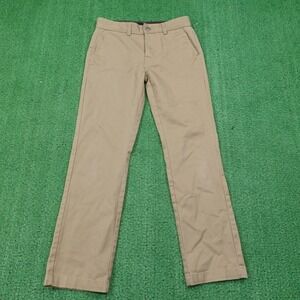 Volcom Pants 26 Khaki Tan Chino Casual Cotton Blend Twill Welt Pockets